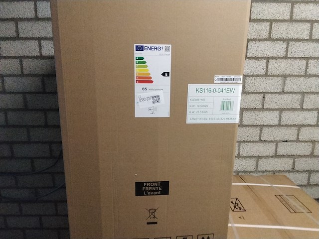 Koelkast tafelmodel met vriesvak, ks116-0-041ew, wit - afbeelding 2 van  5