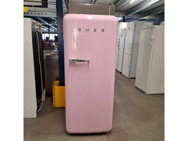Koelkast + vriesvak, smeg, s28strp4, roze - afbeelding 1 van  8