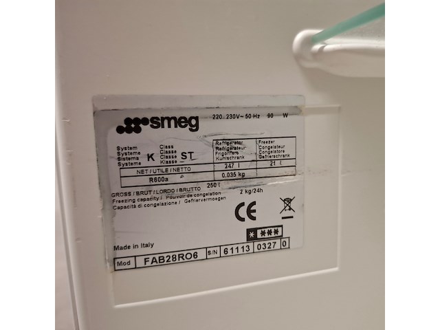 Koelkast + vriesvak, smeg, s28strp4, roze - afbeelding 8 van  8