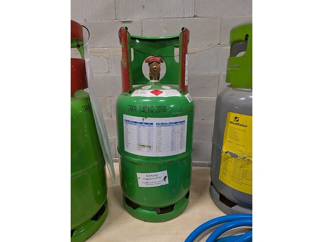 Koelmiddel afpompunit met 3x gasfles r-32 diflormethaan, cps, tr500e - afbeelding 4 van  15