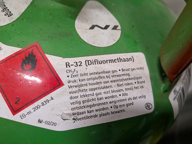 Koelmiddel afpompunit met 3x gasfles r-32 diflormethaan, cps, tr500e - afbeelding 5 van  15