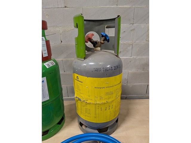 Koelmiddel afpompunit met 3x gasfles r-32 diflormethaan, cps, tr500e - afbeelding 6 van  15