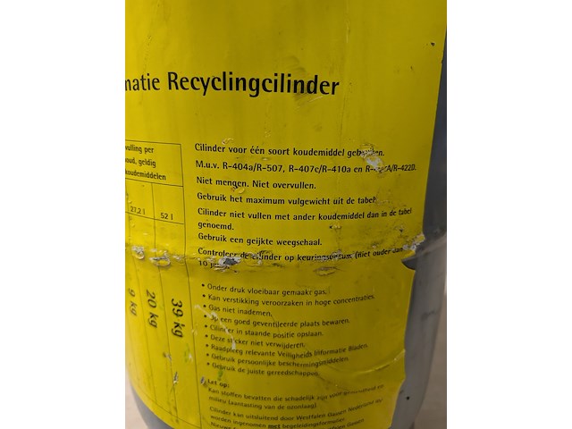 Koelmiddel afpompunit met 3x gasfles r-32 diflormethaan, cps, tr500e - afbeelding 7 van  15