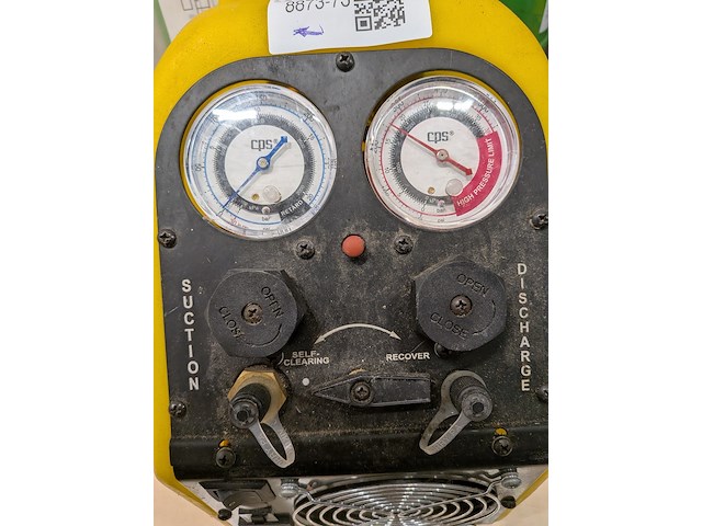 Koelmiddel afpompunit met 3x gasfles r-32 diflormethaan, cps, tr500e - afbeelding 9 van  15