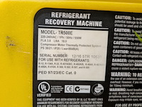 Koelmiddel afpompunit met 3x gasfles r-32 diflormethaan, cps, tr500e - afbeelding 14 van  15