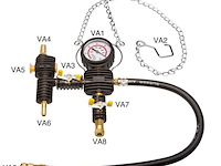Koelsysteemtester / druktester - 28-delige set - incl. koffer - afbeelding 3 van  8