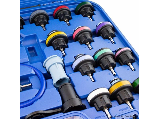 Koelsysteemtester / meetapparaat 23-delig incl. koffer & toebehoren - afbeelding 5 van  8