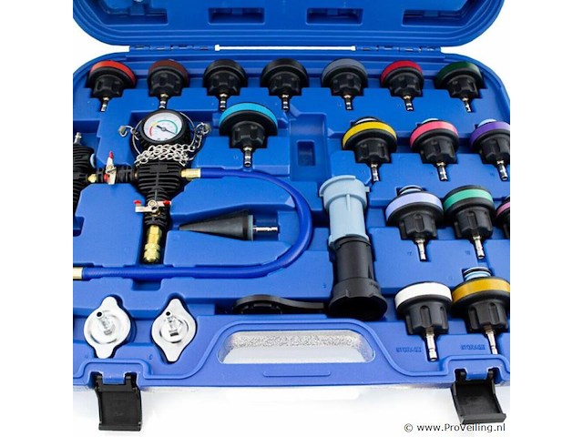 Koelsysteemtester / meetapparaat 23-delig incl. koffer & toebehoren - afbeelding 2 van  8