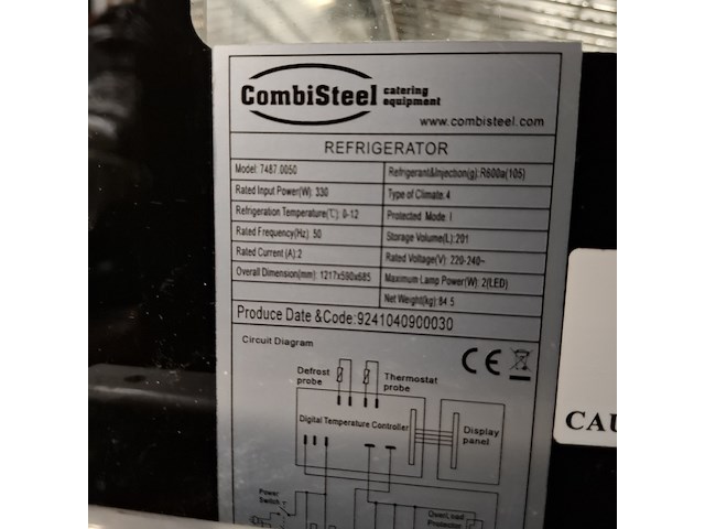 Koelvitrine groot, grijs / chroom, 2020 - afbeelding 10 van  11