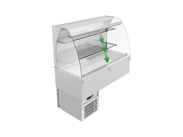 Koelvitrine, inoxfera, vvr7-ct-4, rvs / glas, 2024 - afbeelding 1 van  4