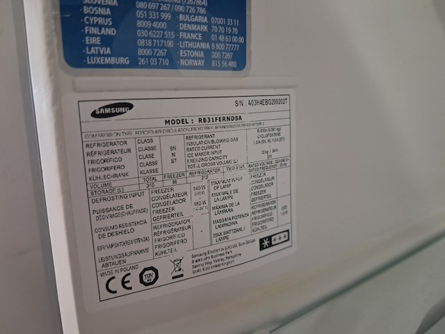Koel/vries combi no-frost, samsung, rb31ferndsa - afbeelding 2 van  12