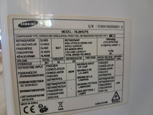 Koel/vries combi no-frost, samsung, rl38hcps - afbeelding 3 van  11