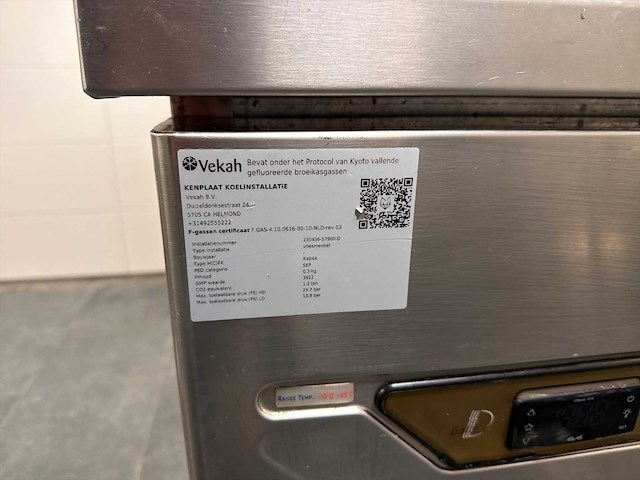 Koelwerkbank inclusief dubbeldeurs koeling / wasbak - afbeelding 3 van  5