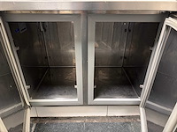 Koelwerkbank inclusief dubbeldeurs koeling / wasbak - afbeelding 4 van  5