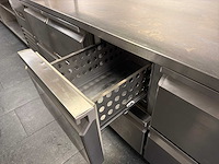 Koelwerkbank inclusief gekoelde lades / wasbak - afbeelding 2 van  5