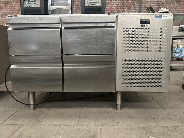 Koelwerkbank met 4 lades 135x63x88, il, tnmg2v2510 - afbeelding 1 van  7