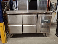 Koelwerkbank met 4 lades, ecofrost