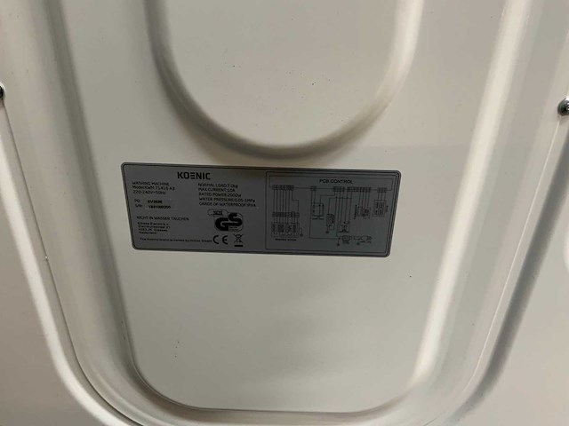 Koenic - kwm 71416 a3 - wasmachine - afbeelding 7 van  8