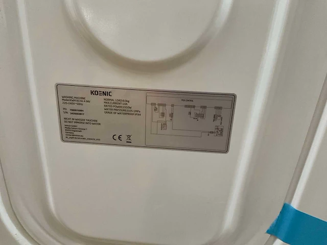 Koenic kwm 8156 a wasmachine (4x) - afbeelding 10 van  13
