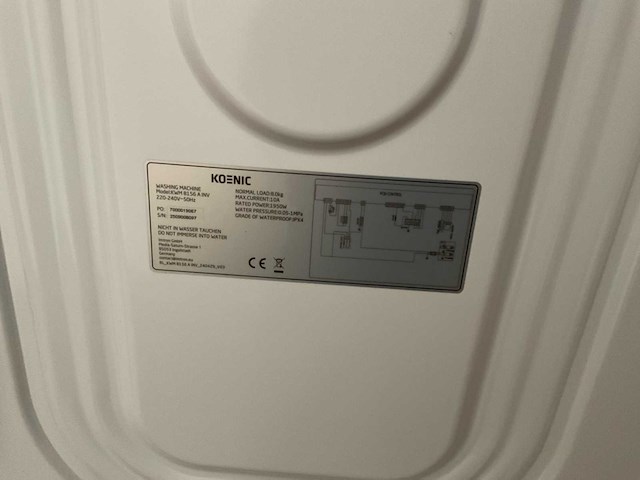 Koenic kwm8156a wasmachine (4x) - afbeelding 5 van  6