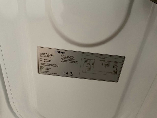 Koenic kwm8156a wasmachine (4x) - afbeelding 6 van  6