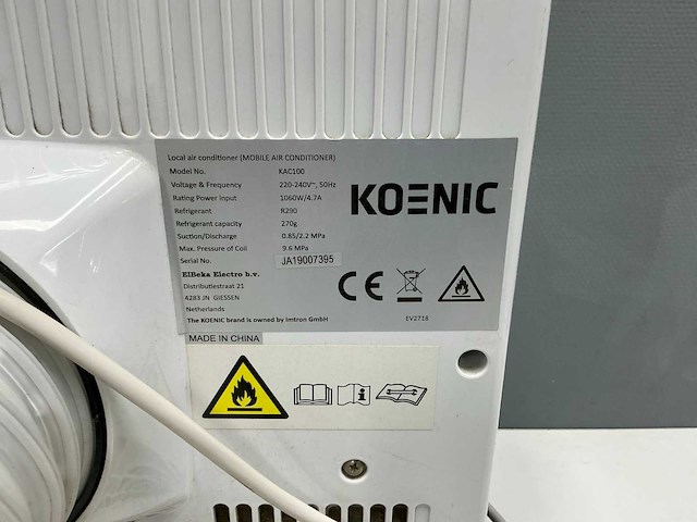 Koenic/aerian mobiele airco en ventilator (2x) - afbeelding 3 van  11