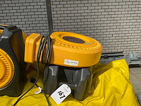 Koepel tent 10 x 10 x 6 meter, opblaasbaar, 2 nieuwe blowers, in-ritsbare zijpanelen - afbeelding 3 van  12