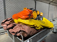Koepel tent 10 x 10 x 6 meter, opblaasbaar, 2 nieuwe blowers, in-ritsbare zijpanelen - afbeelding 11 van  12