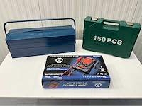 Koffer met 150 pcs en gereedschapskist en startbooster - afbeelding 14 van  18