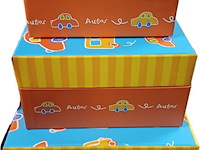 Koffer set 3 delig kids car 6 stuks - afbeelding 4 van  9