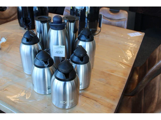 Koffie- en theekannen in diverse uitvoeringen, 8 stuks. - afbeelding 1 van  2