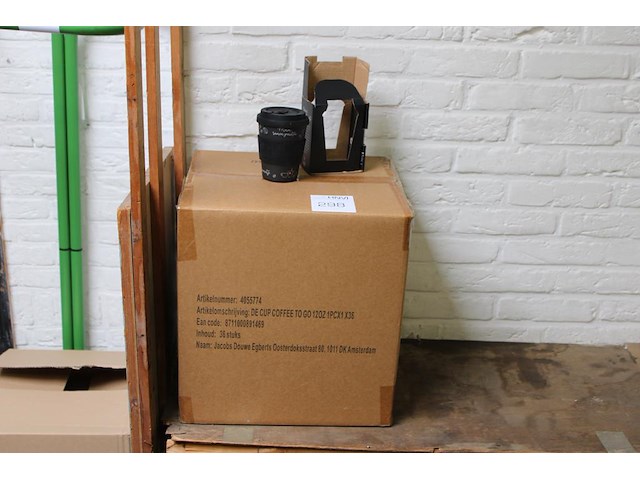 Koffie travel beker douwe egberts. 22 stuks. - afbeelding 1 van  2