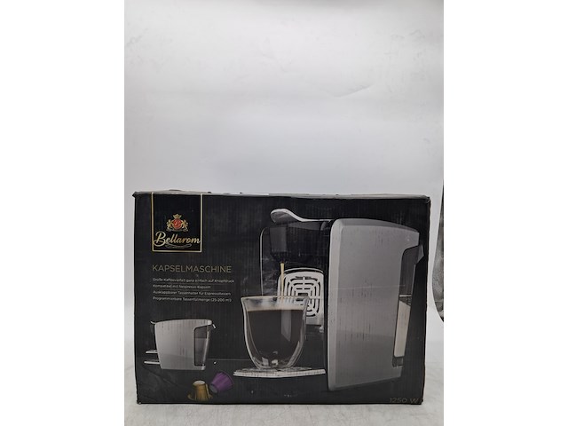 Koffie zet apparaat, bellarom, 1250w capsule automaat - afbeelding 1 van  4