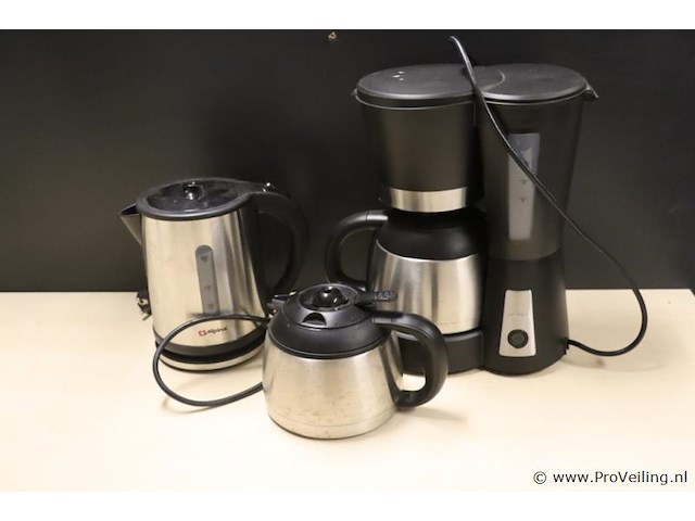 Koffieapparaat incl. 2 thermoskannen & alpina waterkoker - afbeelding 1 van  6