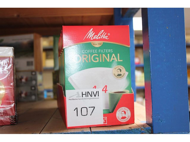 Koffiefilters melitta maat 1x4. 6 verpakkingen. - afbeelding 1 van  2