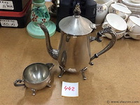 Koffiekan + ( verzilverd ) - afbeelding 1 van  3