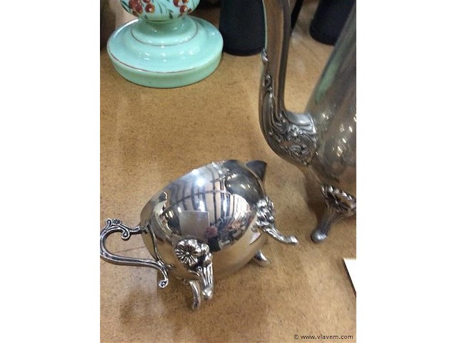 Koffiekan + ( verzilverd ) - afbeelding 3 van  3