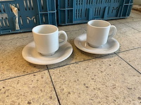 Koffiekop en schotels (110x) - afbeelding 2 van  5