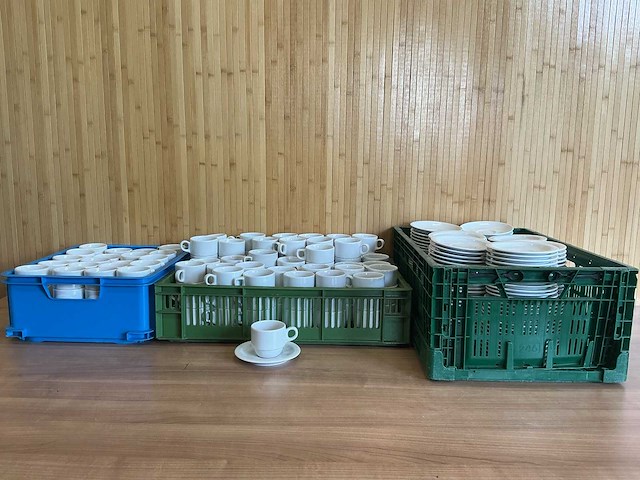 Koffiekop met schotel (150x) - afbeelding 1 van  8