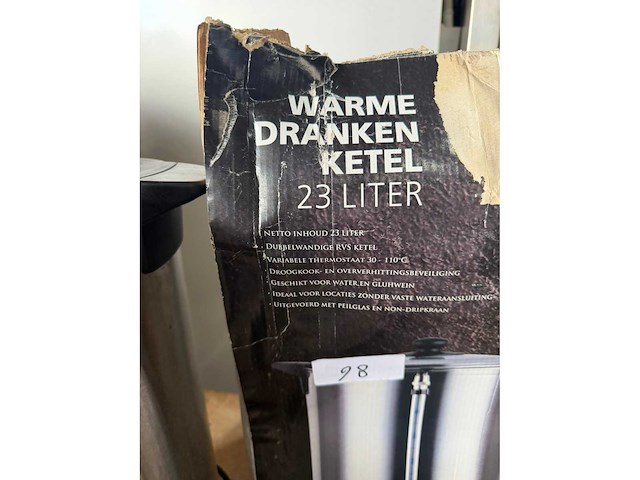 Koffiemachine 23 liter - afbeelding 6 van  7