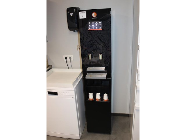 Koffiemachine van tienen perto instant5bb met uitgebreid scala aan koffie e.d. afmeting 35 x 44 x 172 cm. - afbeelding 3 van  4
