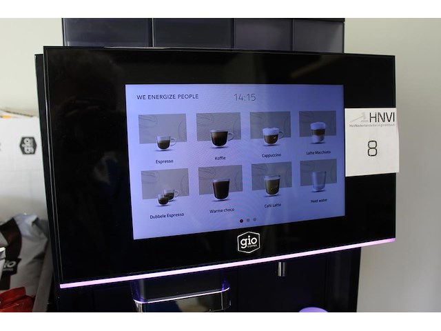 Koffiemachine volautomaat gio coffee alba voor diverse soorten koffie en chocolade. met kleurentouchscreen ... - afbeelding 2 van  5
