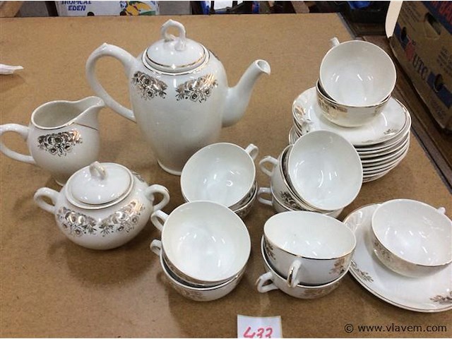 Koffieservies compleet boch 27stuks - afbeelding 1 van  4