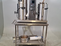 Koffiezetapparaat op rvs serveerwagen, o.a bravilor bonamat, o.a b 10hw - afbeelding 1 van  11