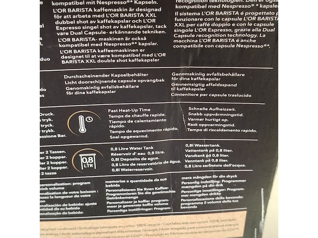 Koffiezetapparaat , phillips, sublime compact lor barista - afbeelding 5 van  10