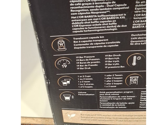 Koffiezetapparaat, phillips, sublime compact lor barista - afbeelding 4 van  10