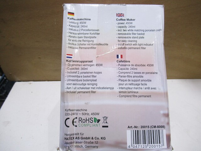 Koffiezetapparaat schafer - afbeelding 2 van  2