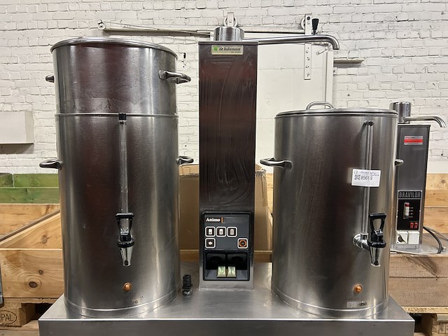Koffiezetinstallatie met twee containers op onderstel, animo combi-line - afbeelding 4 van  11