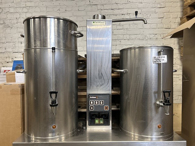 Koffiezetinstallatie met twee containers op onderstel animo combi-line - afbeelding 2 van  7