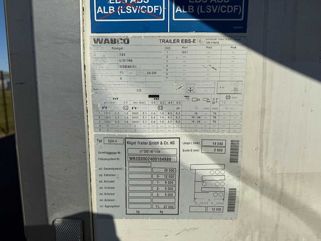 Kogel - 2015 - sva 24 standard - nl frigo trailer - carrier - on-23-yy - afbeelding 14 van  21